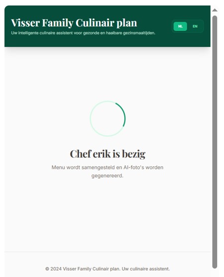 AI genereert het weekmenu: Chef Erik is bezig